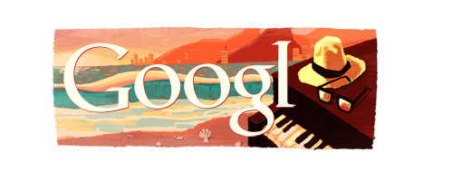 Google Logo Tom Jobim's Birthday